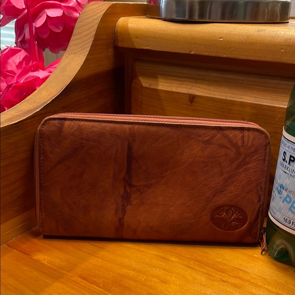 Buxton Brown Leather Wallet